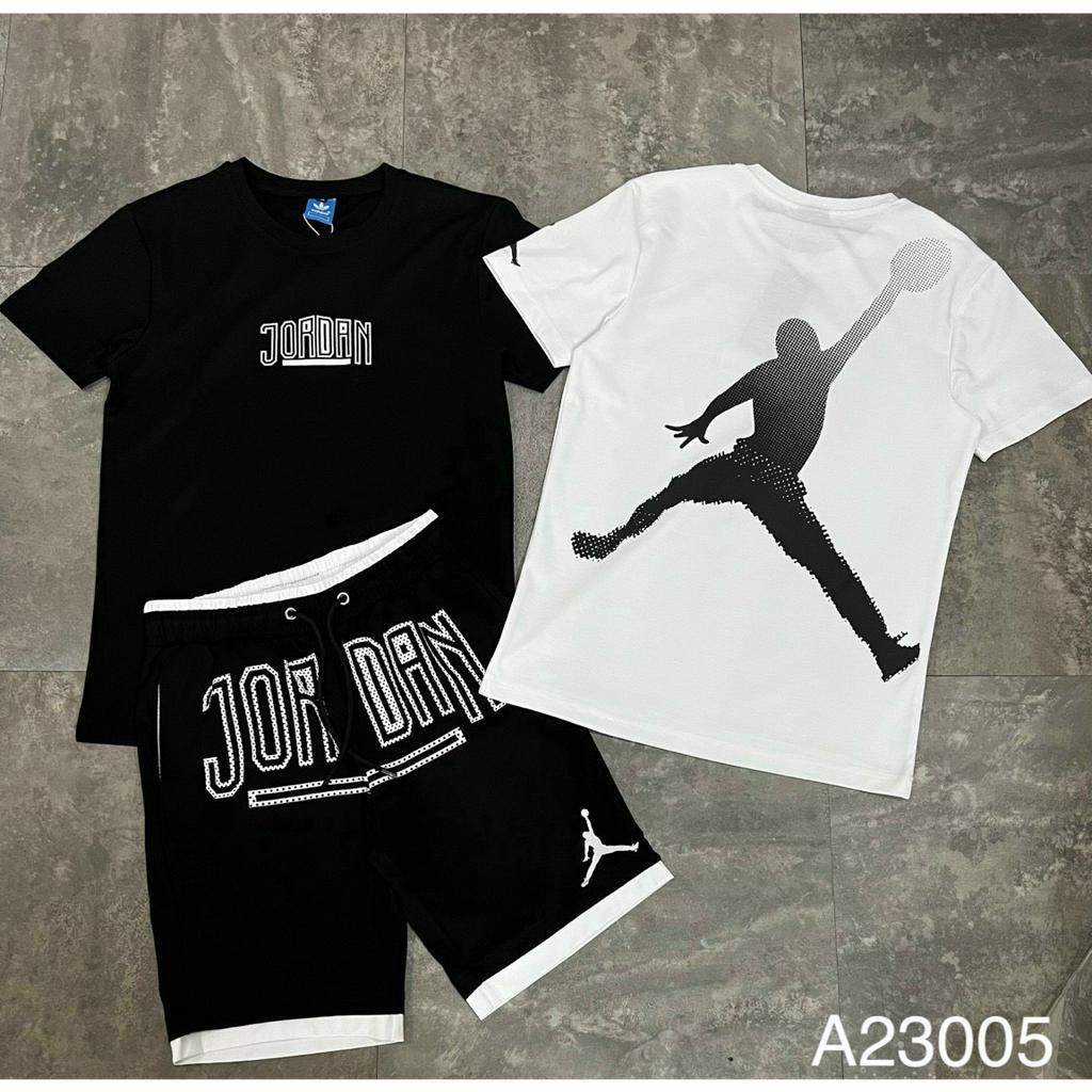 Bộ Hè Nam Nữ Jordan Mix Logo Siêu Chất - Bộ Hè Jordan Dành Cho Nam Nữ
