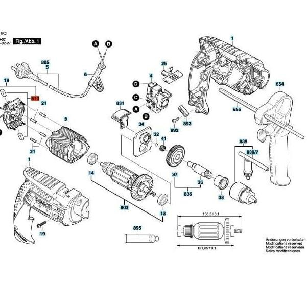 Cọ Carbon Bosch Gsb 10 Gsb 13 Gsb 16 Chính Hãng Chất Lượng Cao