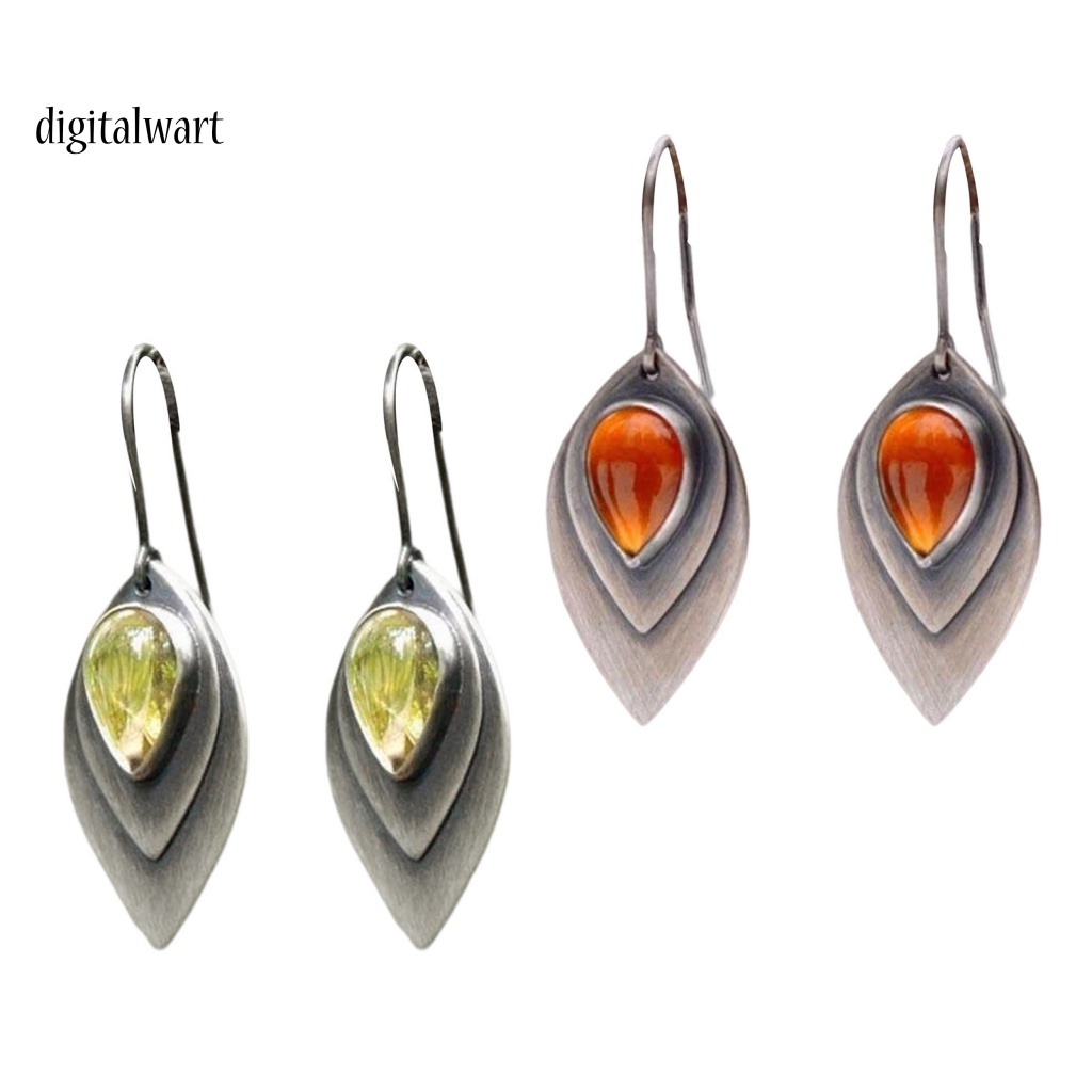 Kỹ Thuật Số| 1 Đôi Bông Tai Chống Gỉ Phong Cách Retro Dành Cho Nữ