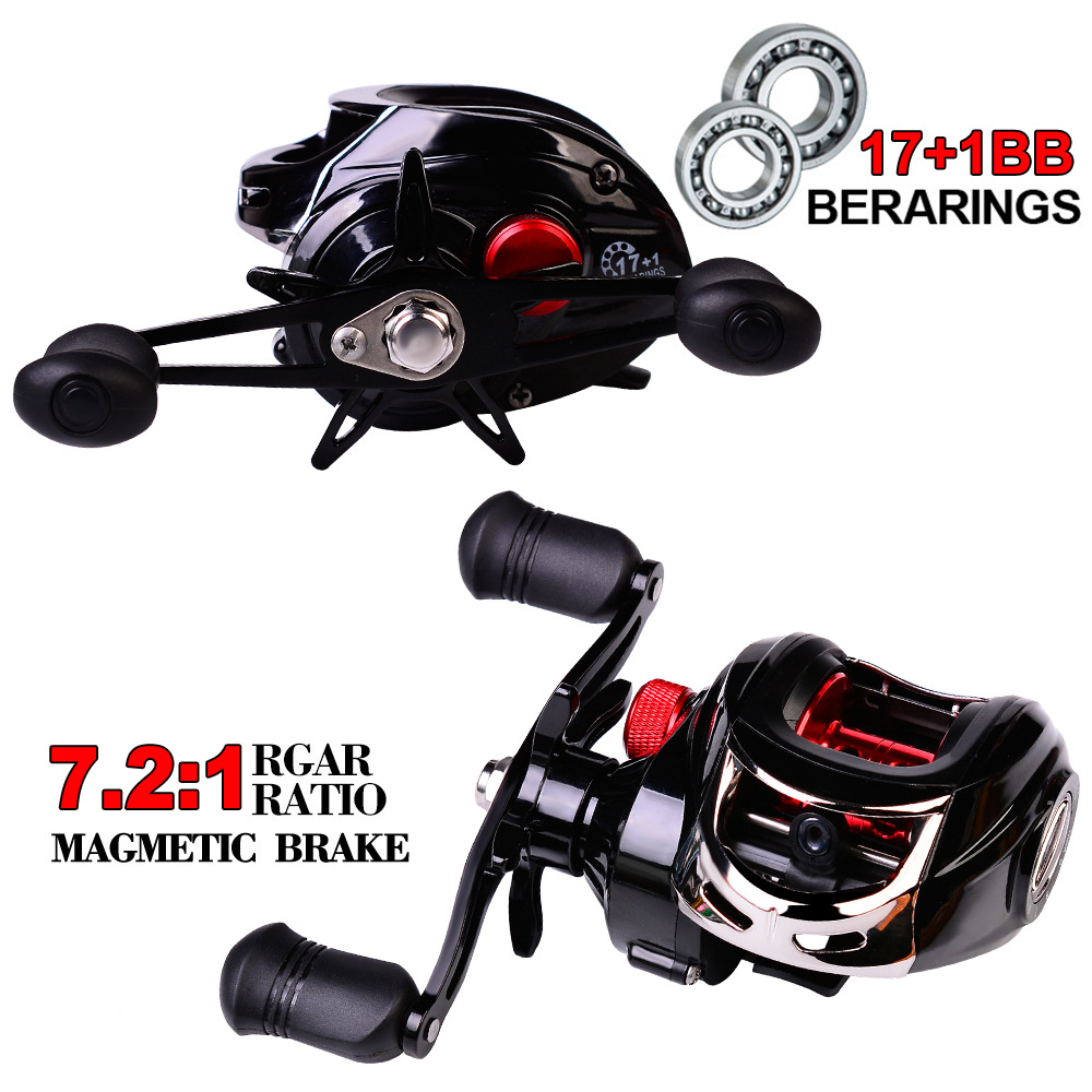 【READY STOCK】 Max Darg 10kg 17+1BB Low Profile Baitcasting Fishing Reel 7.1:1 Right/Left Hand Fish Reel