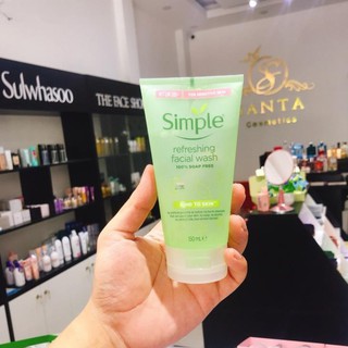 [FREESHIP] Sữa Rửa Mặt Dạng Gel Simple Refreshing 150ml