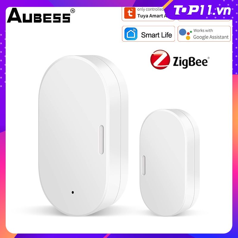 Tuya ZigBee Cửa Cảm Biến Thông Minh Cửa Sổ Cảm Biến Mở Nhập An Ninh Báo Động Làm Việc với Alexa Google