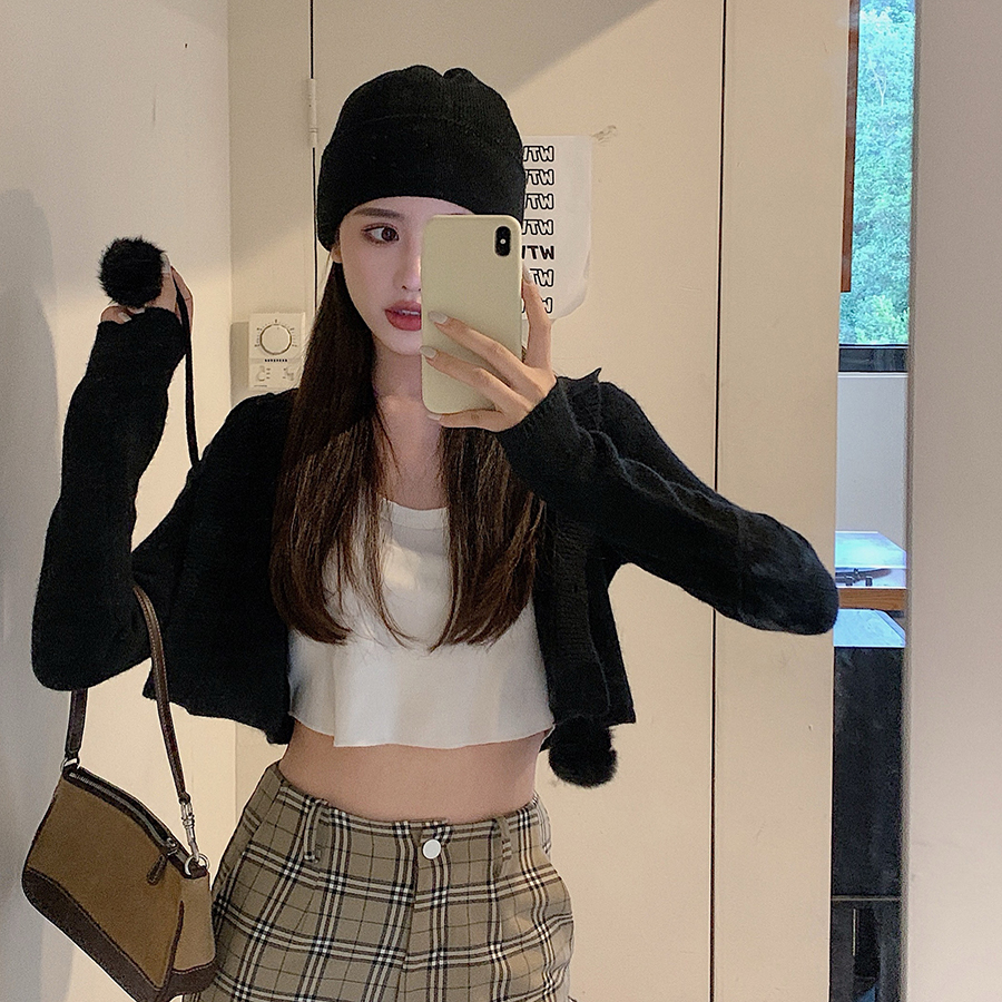 Áo khoác cardigan / Quần dài họa tiết caro trẻ trung năng động dành cho nữ | BigBuy360 - bigbuy360.vn