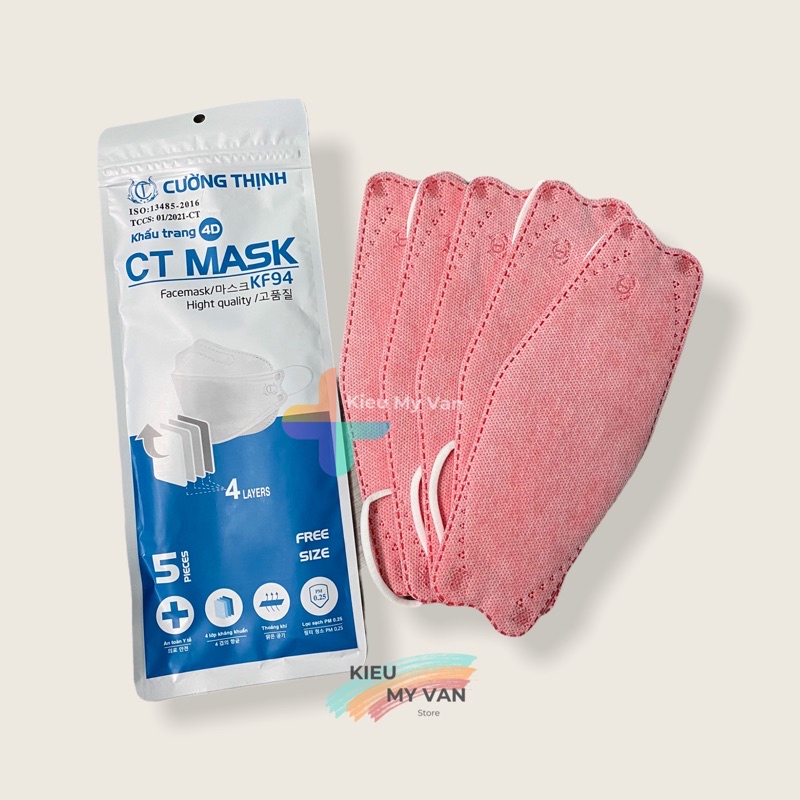Khẩu Trang KF94 4D Cường Thịnh, 4D Vinapro ,Túi 10 chiếc
