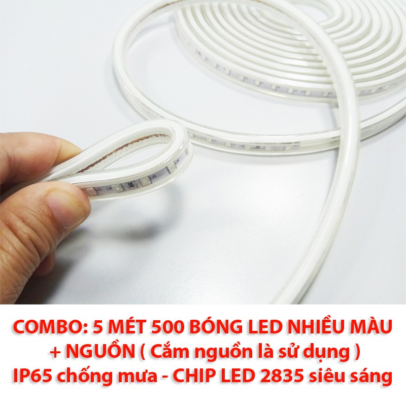 Bộ Dây LED Nhiều Màu 5 Mét Chống Mưa - 500 bóng LED