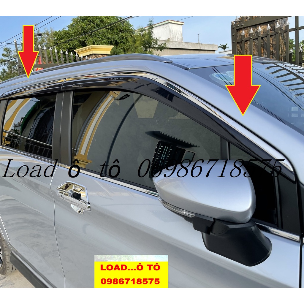 Vè Che Mưa Chỉ Inox Xe Toyota Veloz Cross 2022-23 Mẫu Có Viền Chỉ Inox Cao Cấp 4 Mảnh