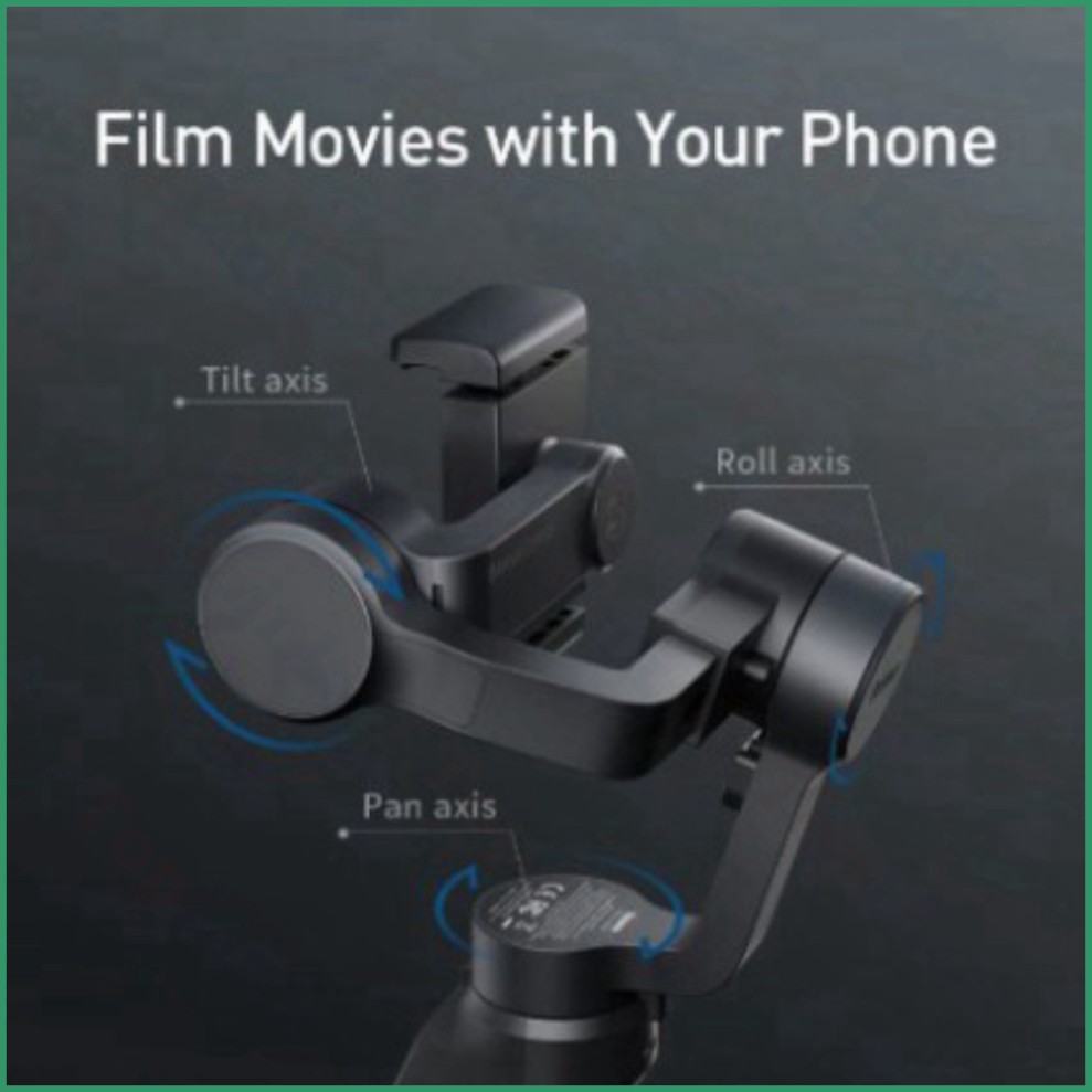 [TopLink] Gậy Chụp Ảnh Selfie Bluetooth Không Dây Baseus Handheld Gimbal Stabilizer Control Smartphone Với 3 Trục Gimbal