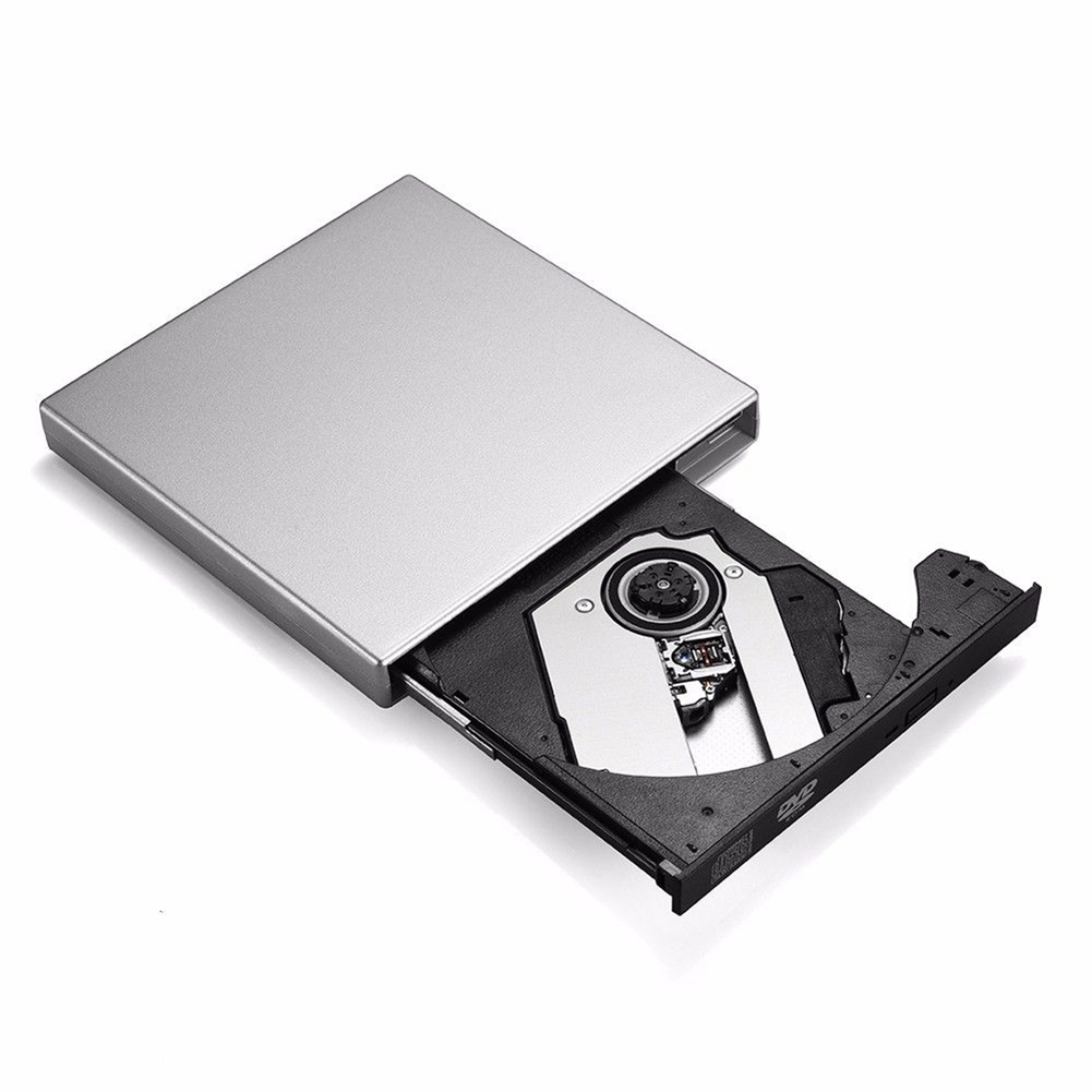 Ổ đĩa DVD USB 2.0 bên ngoài mỏng Đầu đọc CD RW Writer Burner cho máy tính xách tay PC