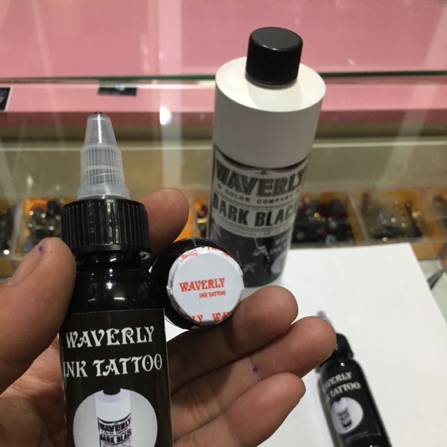 Mực xăm WAVERLY đen bóng 30ml ( hàng có sẵn)