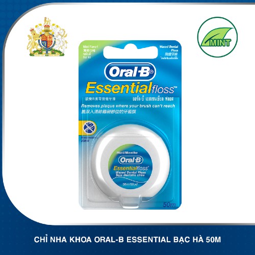 Chỉ nha khoa Oral-B Anh Essential Floss (50m/hộp)