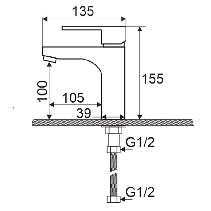 Vòi Lavabo lạnh Zento ZT2107