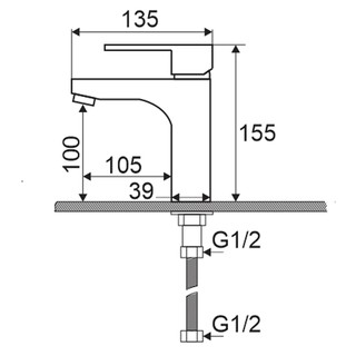 Vòi Lavabo lạnh Zento ZT2107