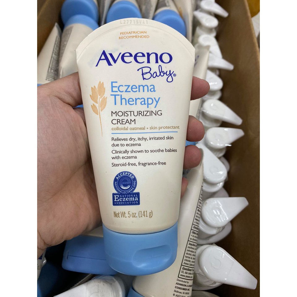 Kem bôi đặc trị chàm cho bé Aveeno Baby Eczema Therapy Moisturizing Cream (141g)