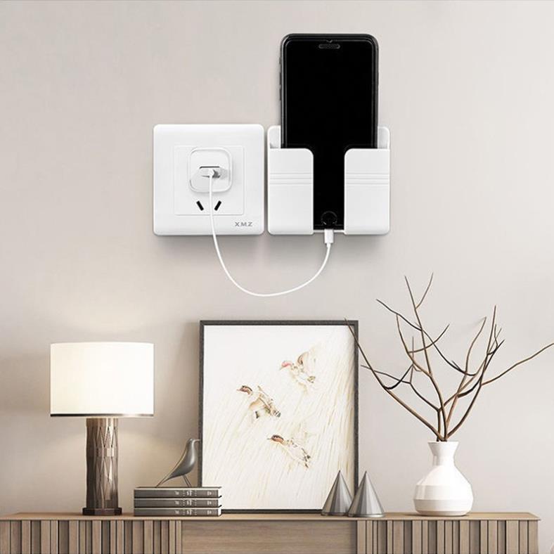 Kệ đựng điện thoại sạc pin - Giá đỡ điện thoại remote đa năng