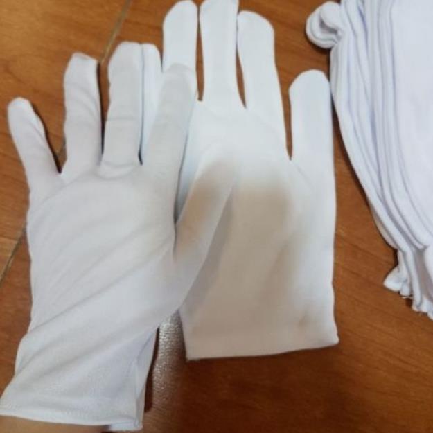 Găng tay cotton trắng/đen 10 đôi đến 50 đôi