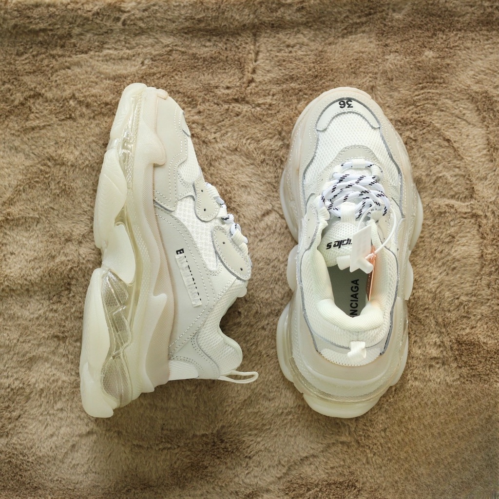 Giày Sneaker Đế Khí Trắng Đục