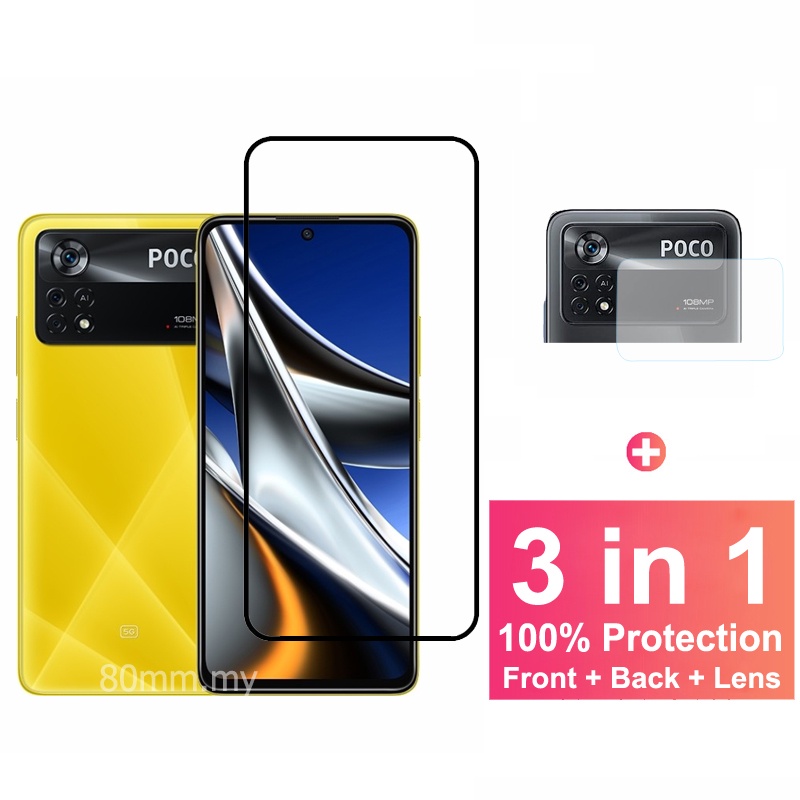 Kính Cường Lực Bảo Vệ Màn Hình Cho Xiaomi Poco X4 Pro 5G Poco X4 M4 M3 Pro 5G Redmi Note11 11s Pro 10 5G Red Mi 11T 10 9T 9 Pro