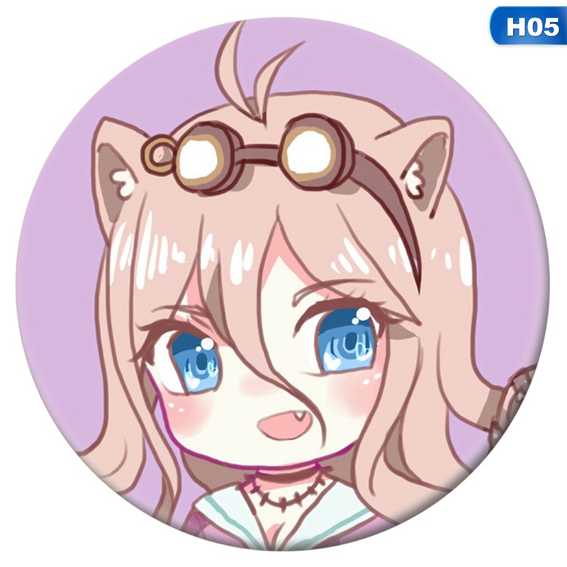 flowersqueen Danganronpa Cosplay Badge Pin Button Brooch Q Version Brooches Unisex Fashion Accessories