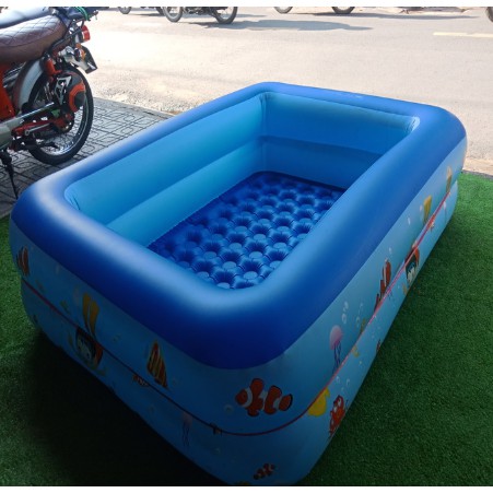 Bể bơi phao cho bé 2 tầng, 3 tầng đủ tất cả kích cỡ có đế chống trượt , có kèm bơm điện