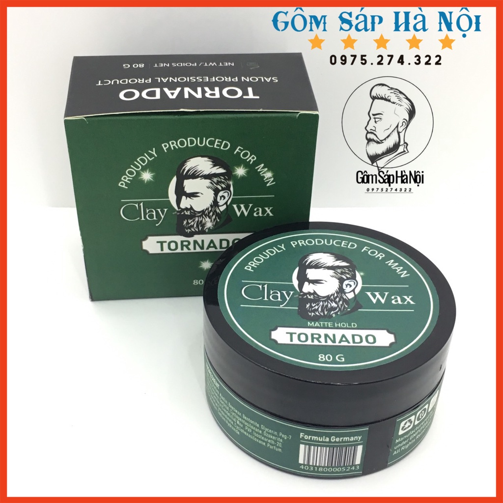 [ Tặng Lược ] COMBO Gôm Xịt Tóc Nashi 320ml + Sáp Vuốt Tóc Nam TORNADO 80g [ Siêu Giữ Nếp ]