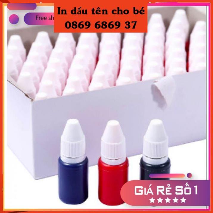 MỰC IN VẢI - MỰC CHUYÊN DÙNG CHO CON DẤU KHÔNG PHAI 10ML Minh In