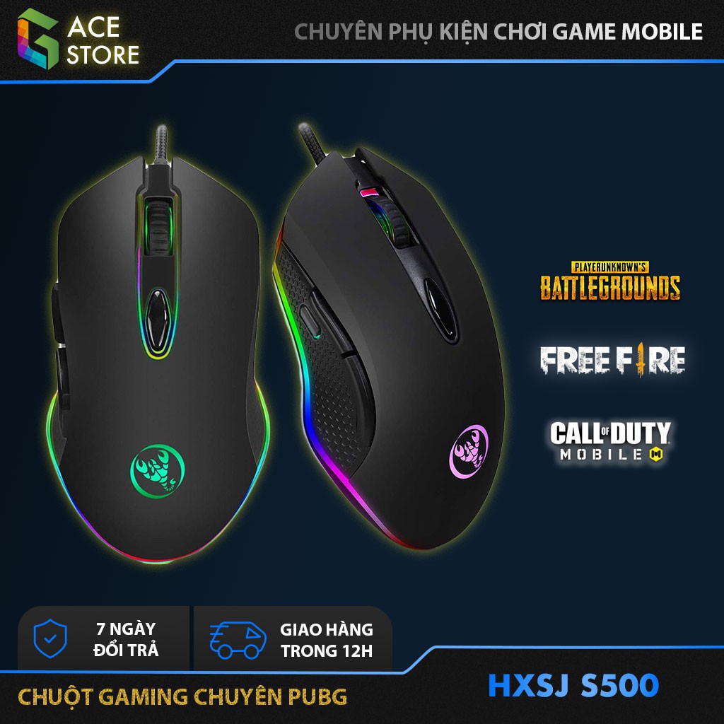 Chuột Gaming HXSJ S500 | RGB Gaming Mouse