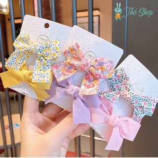 Set 2 kẹp tóc nơ siêu xinh cho bé