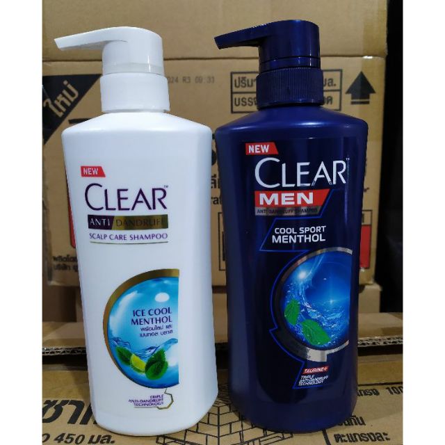 Dầu Gội Clear Men- Bạc Hà 450ml Thái Lan