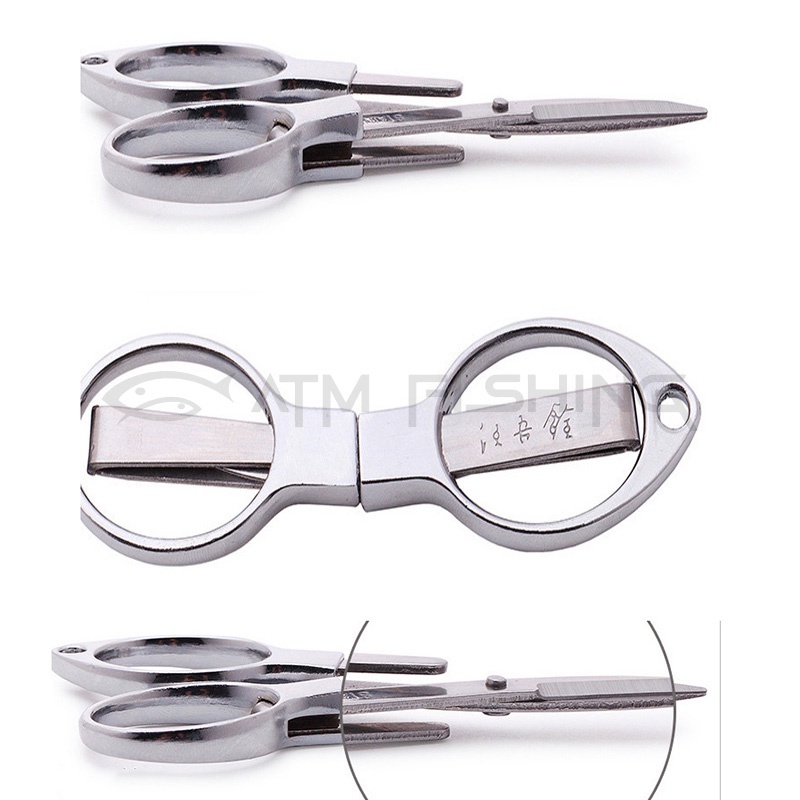 Kéo nhỏ gập gọn đa năng kéo cắt dây thẻo Chuyên Dùng Cho Câu Đài, Câu Lure chất liệu thép không gỉ