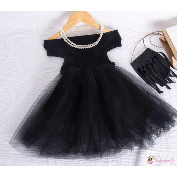 Đầm Xòe Tulle Sát Nách Xinh Xắn Cho Bé Gái