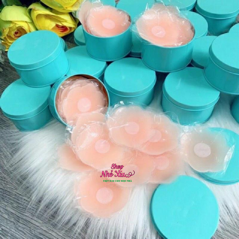 Hộp 5 đôi dán ngực Silicon dùng lại được nhiều lần - Miếng dán ngực - miếng dán ti