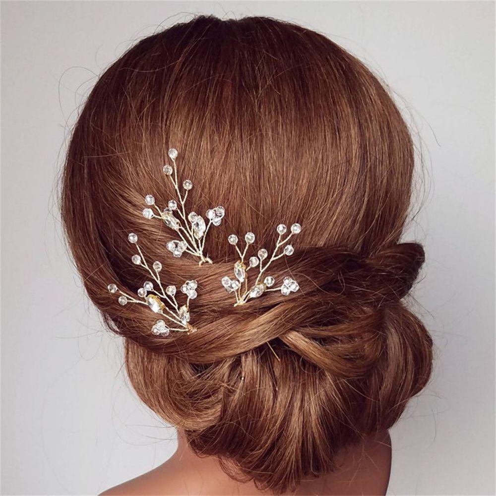 Kẹp Tóc SUMU|Kẹp Tóc Cô Dâu Đính Đá Sang Trọng