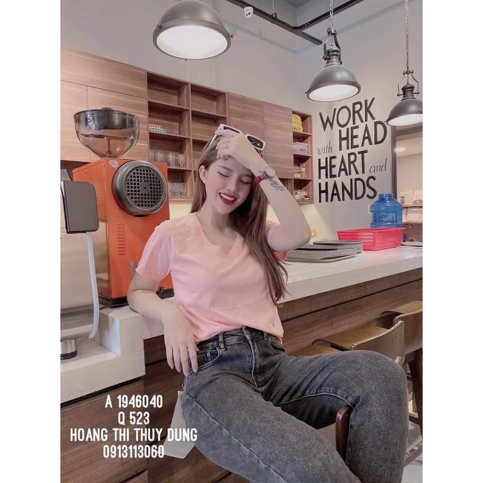 SALE MẠNHÁo Phông Nữ Cổ Tim chất mát lạnh
