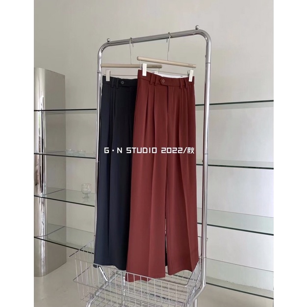 ( Ảnh thật ) E953 Quần xuông cúc lệch 2  đỉa GN