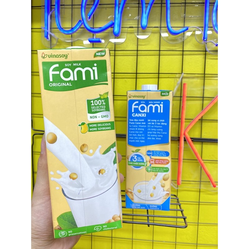 Sữa đậu nành Fami hộp 1lít