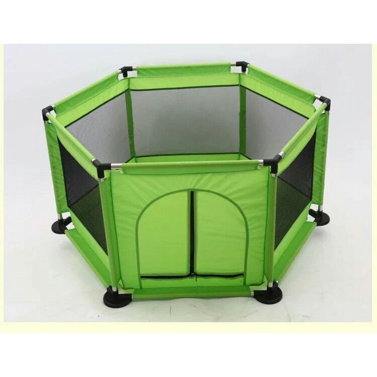 Quây bóng lều chơi bóng cho bé, Nhà bóng mini bằng vải cho bé khung inox tặng kèm 10 bóng