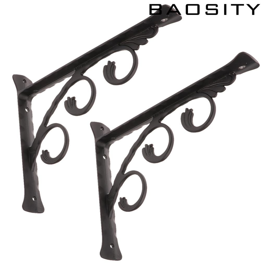 [BAOSITY]2pcs L Shaped Angle Bracket Supporter Store Commodity Shelf Bracket 15x12cm