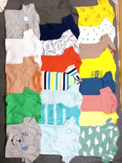 Set 5 Body Chip Carter’s 100% Cotton Xuất dư