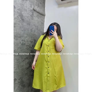ĐẦM SƠ MI FROM RỘNG TAY NGẮN [TNT SHOP BIGSIZE 60KG 90KG]