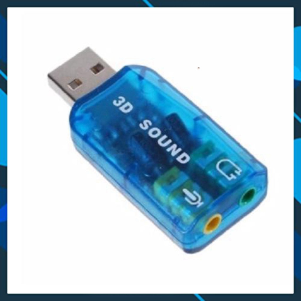 [ HÀNG CHẤT LƯỢNG] USB Ra Sound 2 Lỗ Chuẩn 2.1 Âm Thanh 3D/ USB SOUND 3D 5.1 - GIÁ TÔT NHẤT