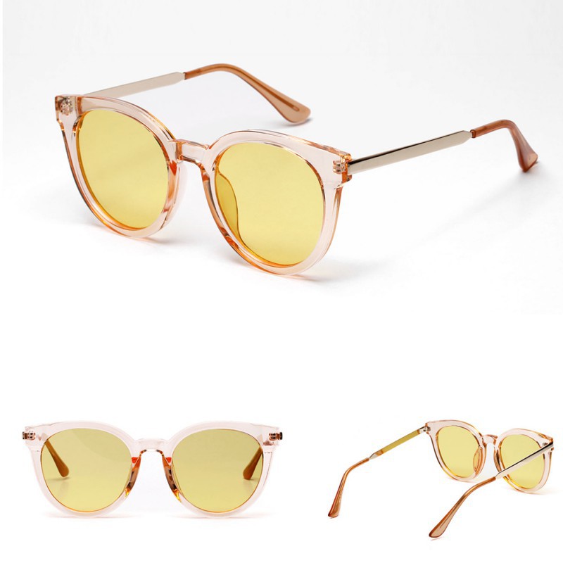 European and American Women Crystal Frame Sunglasses