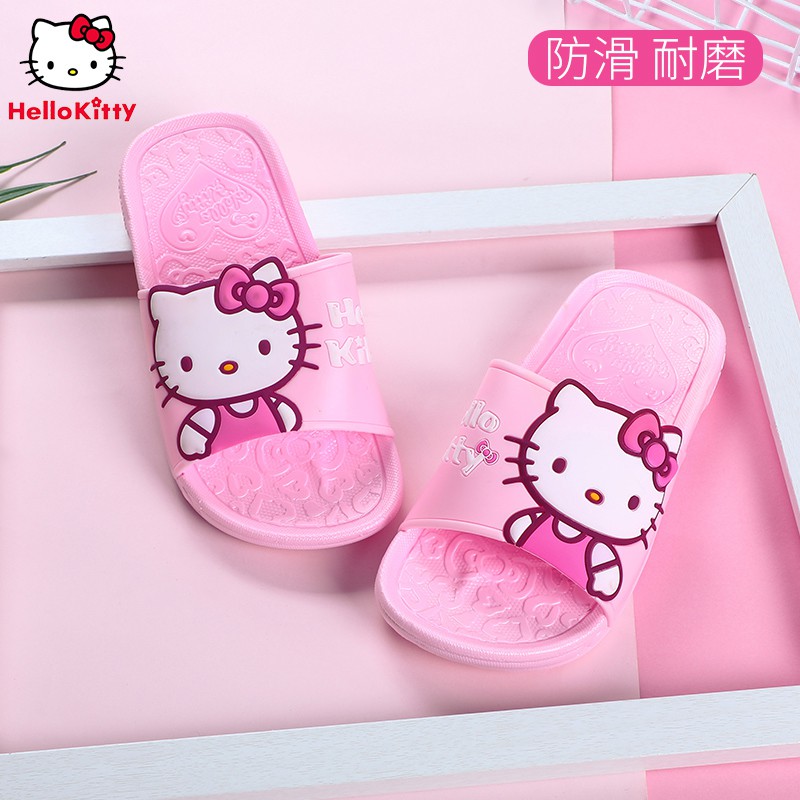 Hellokitty Dép Đi Trong Nhà Họa Tiết Hello Kitty Thời Trang Mùa Hè Cho Bé