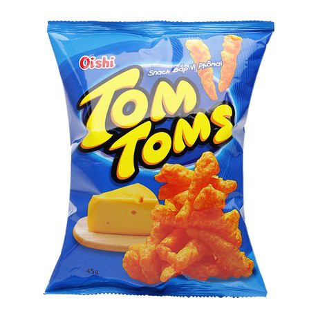 Snack bắp vị phô mai Oishi Tom Toms (45g/gói)