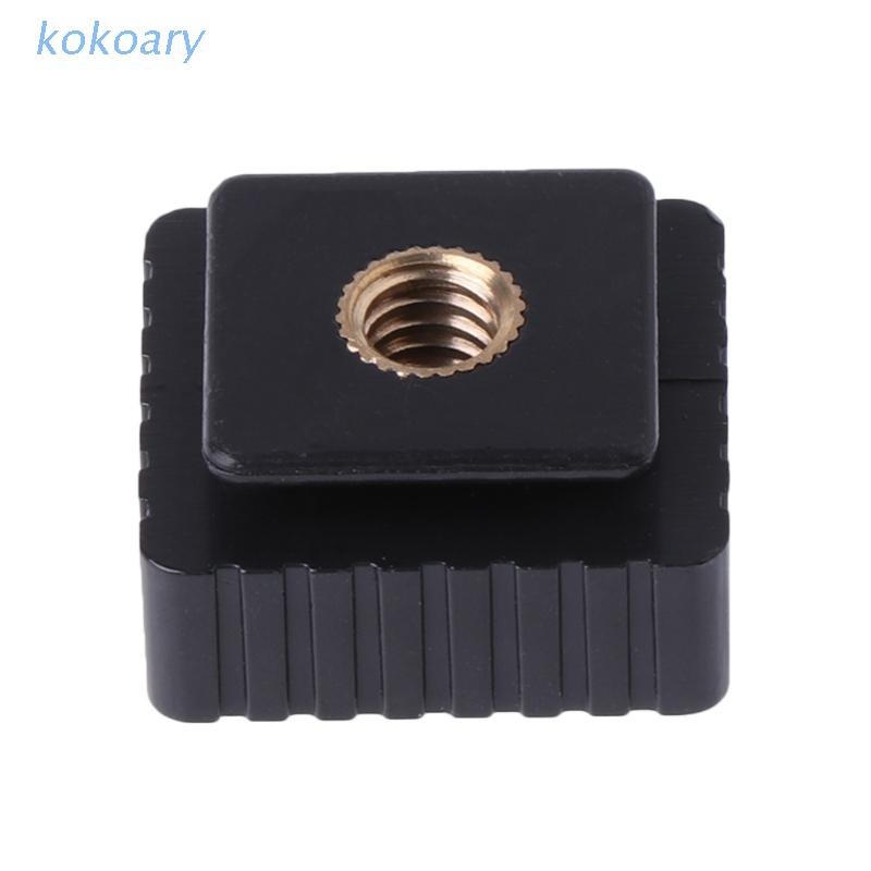 KOK Hot Shoe Mount Adapter To 1/4&quot; Screw Head Thread For Studio Light Stand