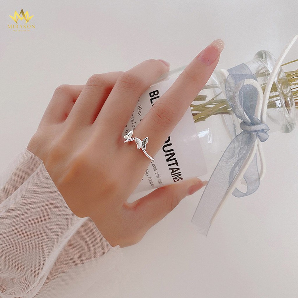 Nhẫn Bạc Nữ MIRASON Bướm Bay Đơn Giản Sang Trọng MNH043 - Nhẫn Nữ Bạc 925 Cao Cấp