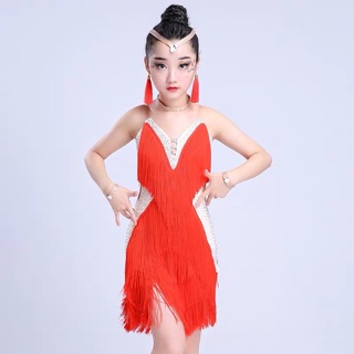 Đầm khiêu vũ latin cao cấp bé gái