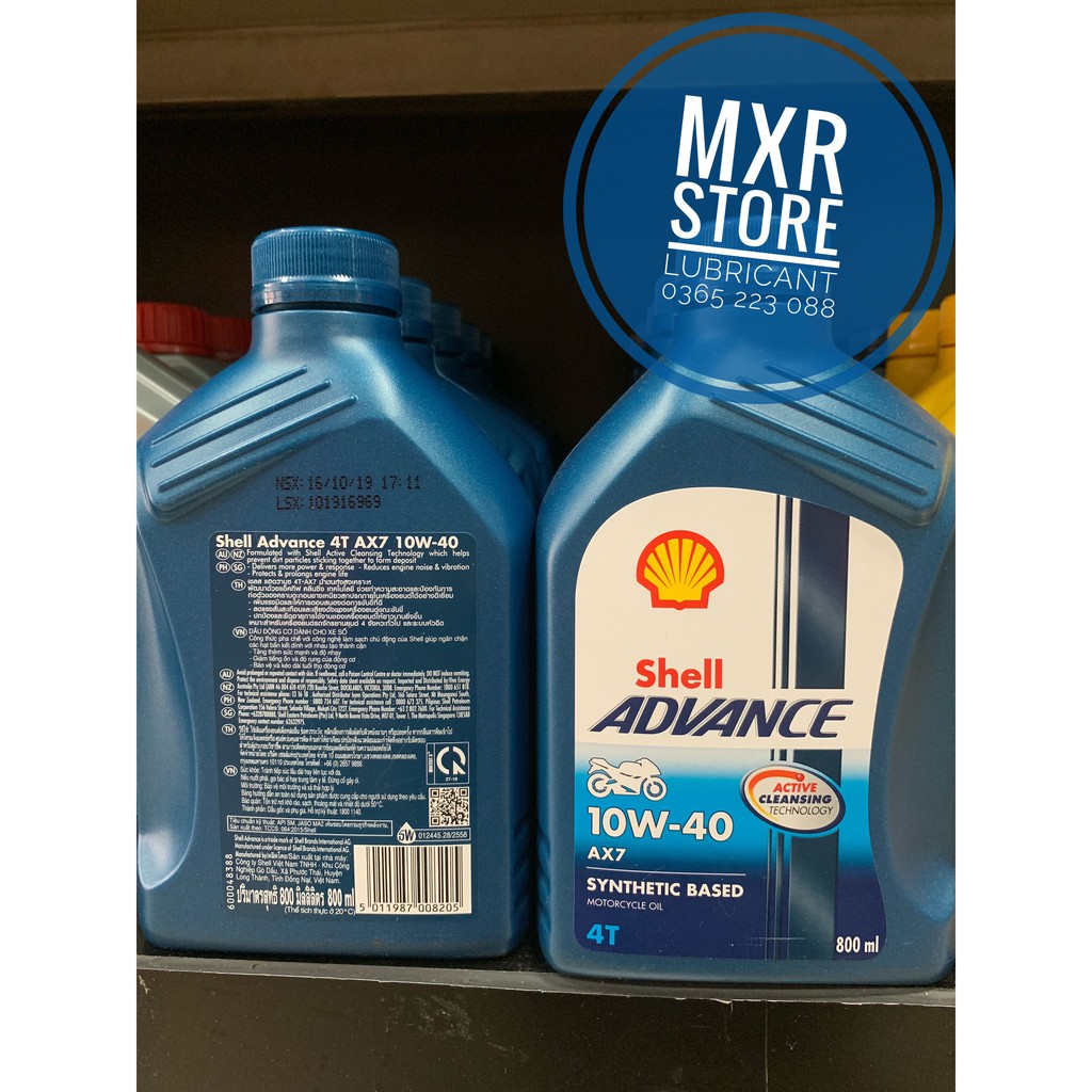 Dầu Nhớt Shell Advance AX7 10w40.