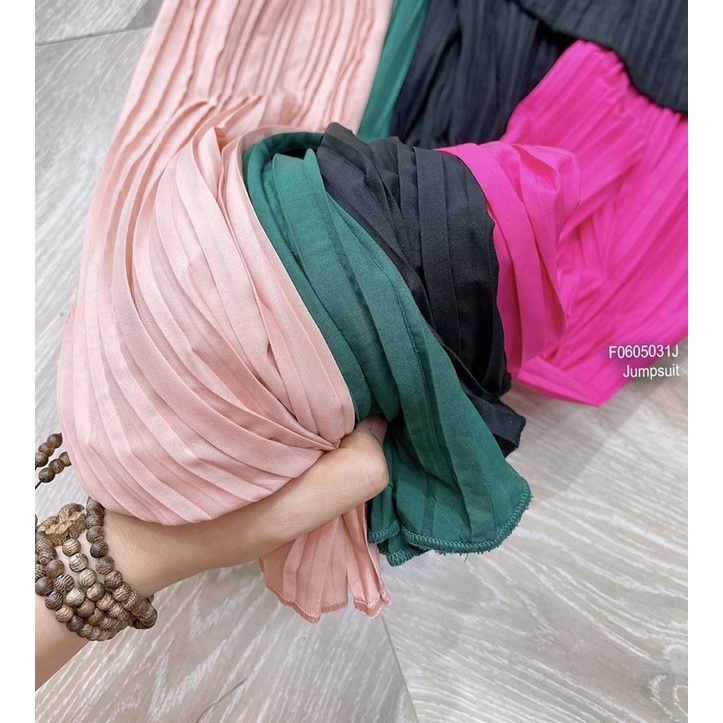 Jumpsuits dài 2 dây xếp ly