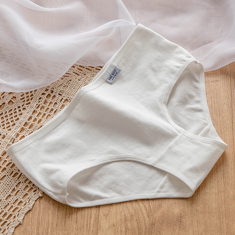 Set 5 Quần Lót Cotton Lưng Vừa Thoáng Khí Cho Nữ