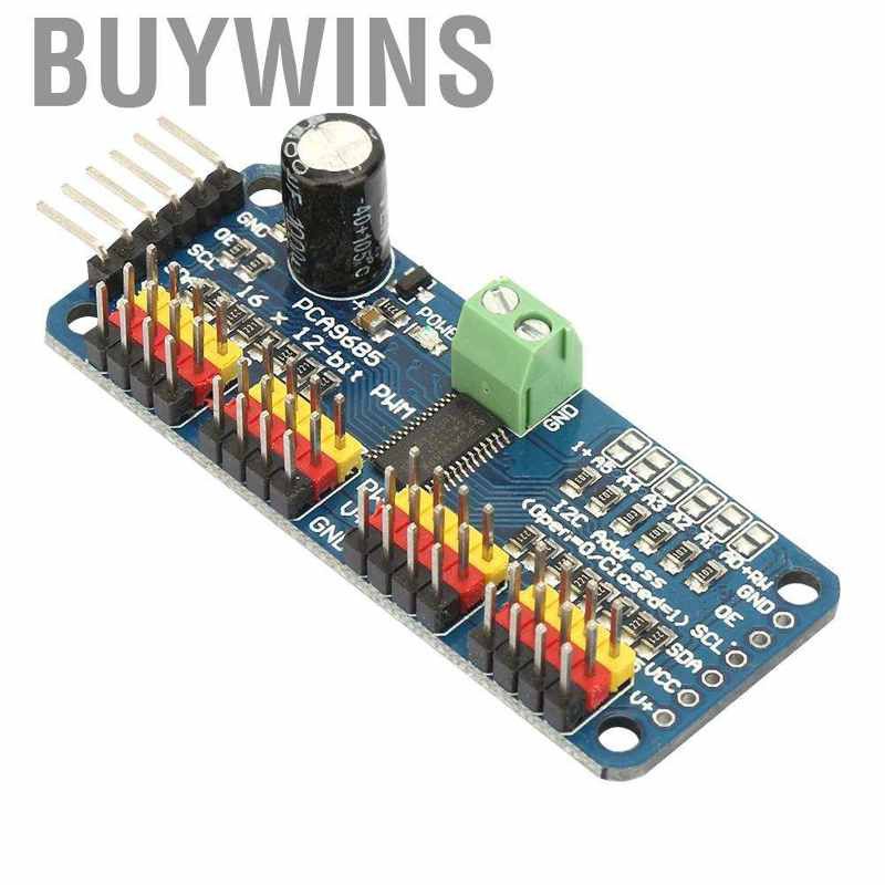 Buywins PCA9685 16 Channels 12Bit PWM Servo Motor Driver I2C Module 40~1000Hz 5V Robot